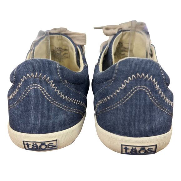 Taos Footwear Star Blue Canvas Lace Up Sneakers Casual Womens Shoes sz 8 - Picture 11 of 16